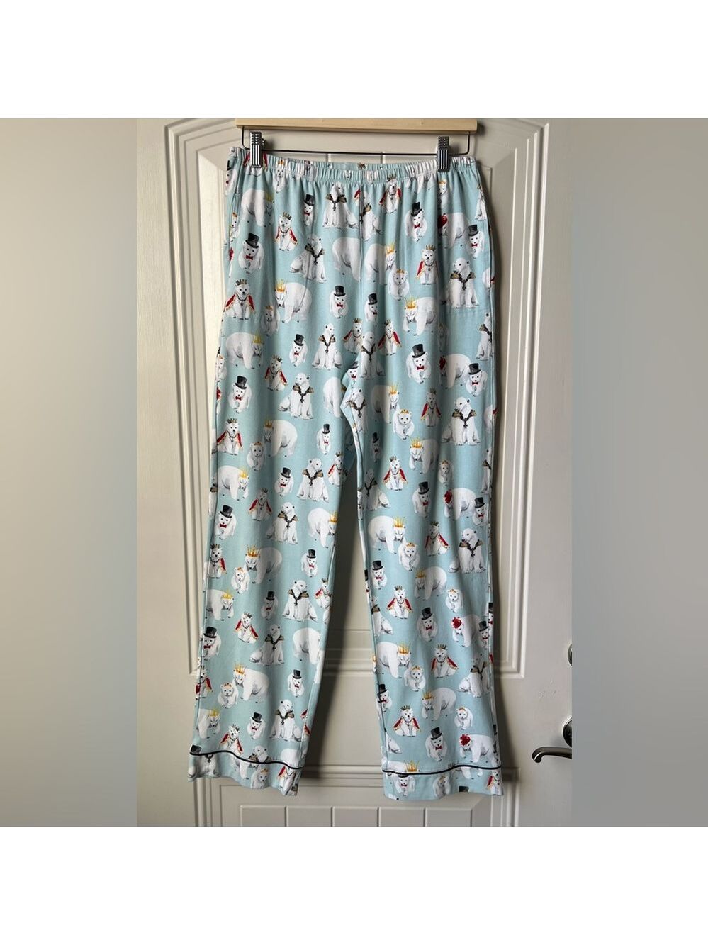BedHead Pajamas M Organic Cotton Polar Bear Print Made USA - Picture 5 of 16